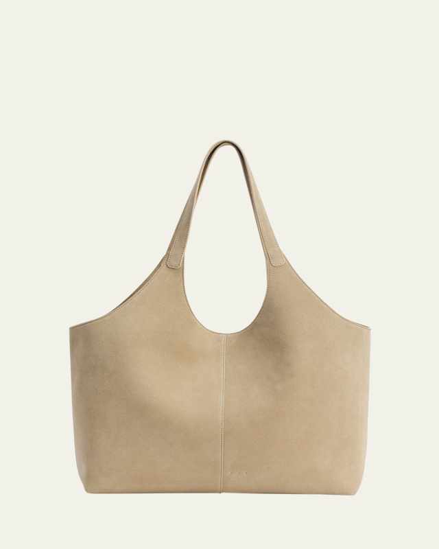 Cabas XL Suede Shoulder Bag